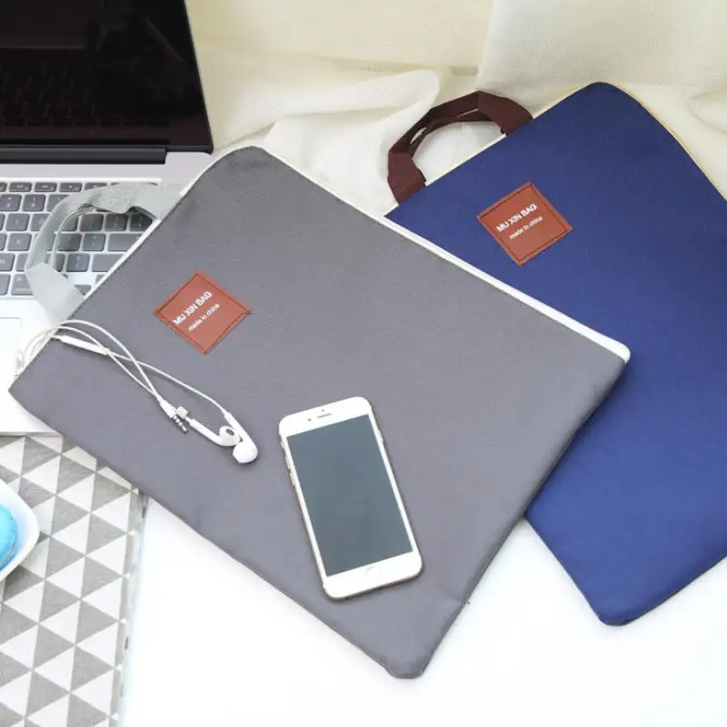 1 قطعة قماش كبير A4 مجلد ملفات حقيبة مستندات حقيبة أعمال تخزين الورق المنظم حقيبة القرطاسية اللوازم المكتبية المدرسية #4