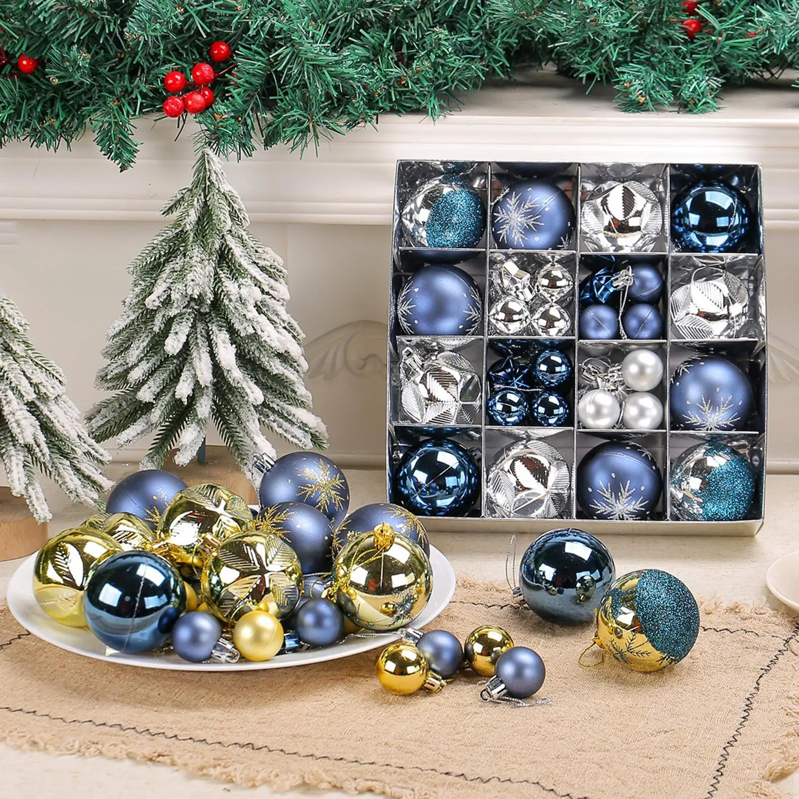 Christmas Ball Ornaments 44 Pi - đánh giá và giá Home Decor Retail Stores