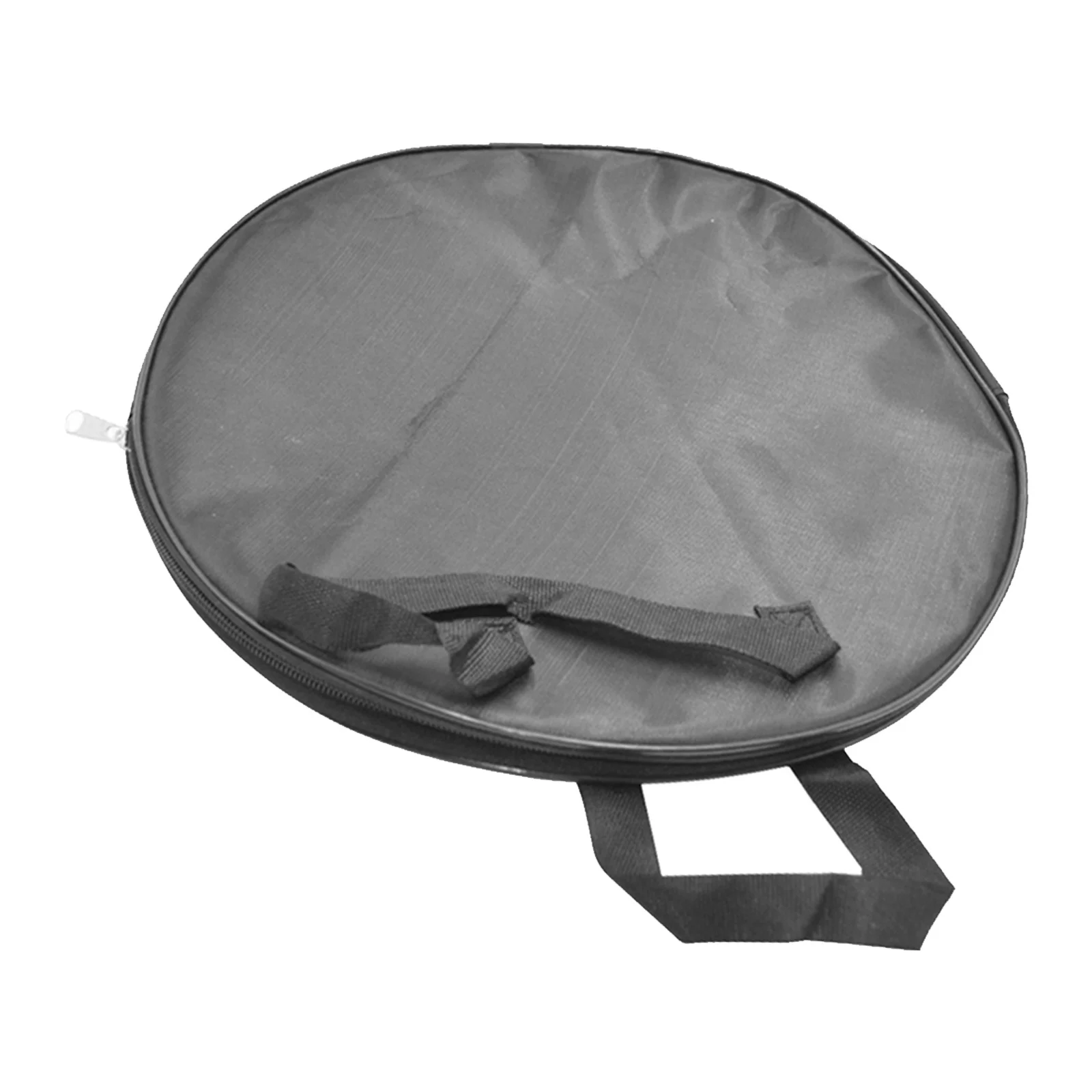 

12 Inch Silent Drum Pad Bag Waterproof Black Oxford Cloth Durable Construction Portable Handle Practice Sessions