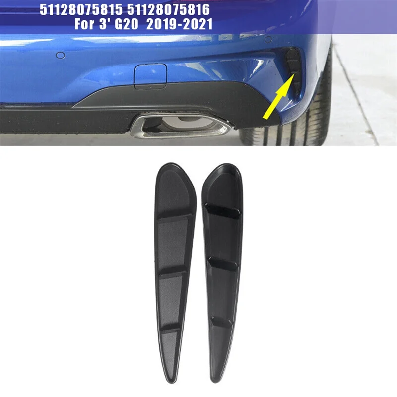 1Pair Car Rear Side Bumper Outer Trim Grille Cover 51128075815 51128075816 for BMW 3' G20 320/325/330/340 2019-2021 image 6
