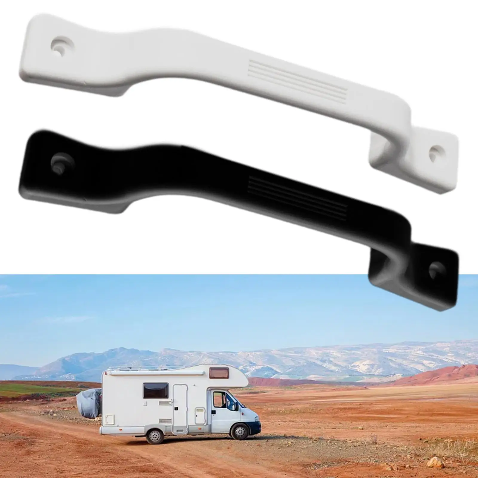 Generic RV Grab Door Handle RV Exterior Grab Handle Comfortable Heavy Duty Entrance Handle Grab Bars for RV Grab Assist Handle