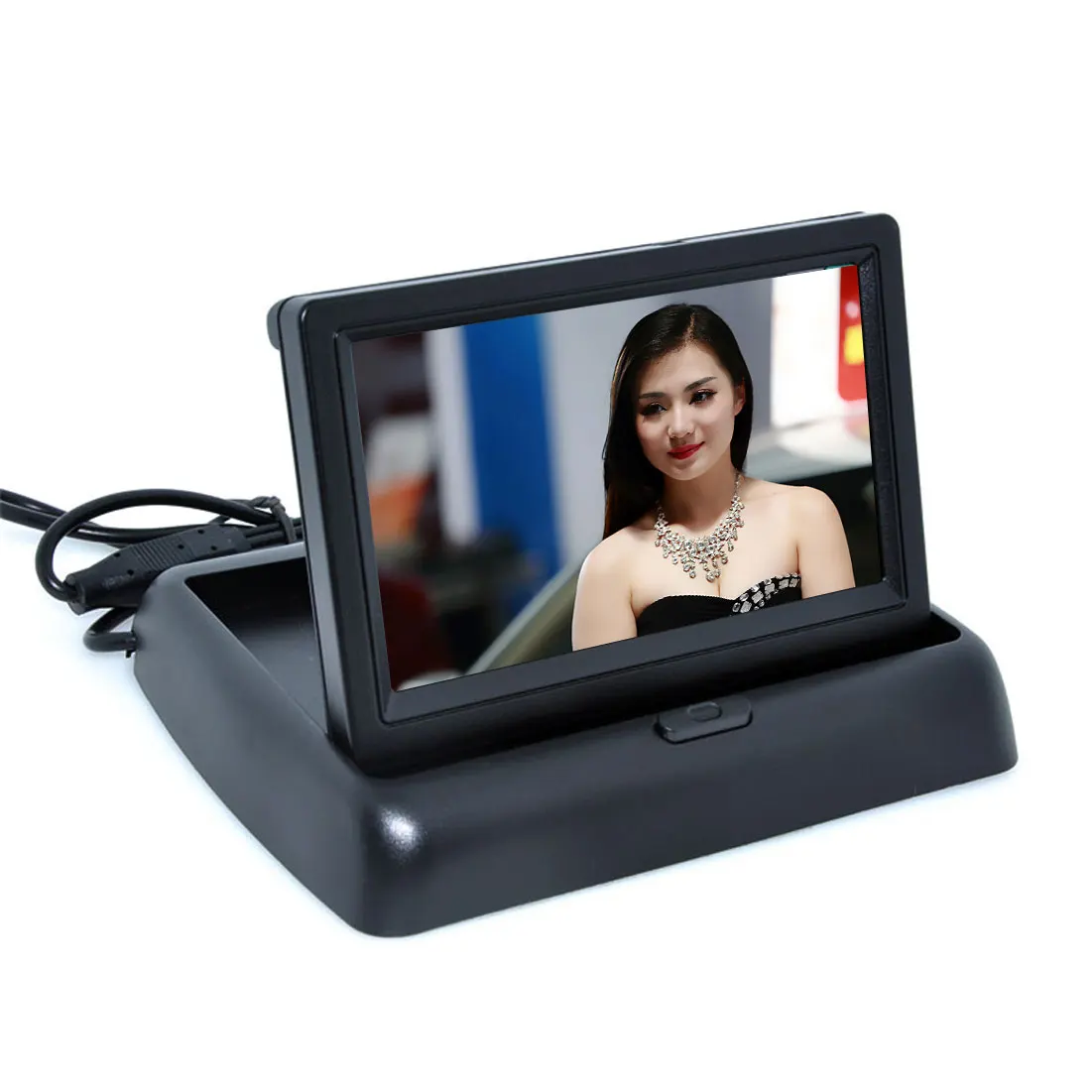 Aide au stationnement automatique nouvelle caméra de recul CCD de voiture de nuit 4LED avec 4.3 pouces LCD couleur vidéo de voiture caméra de