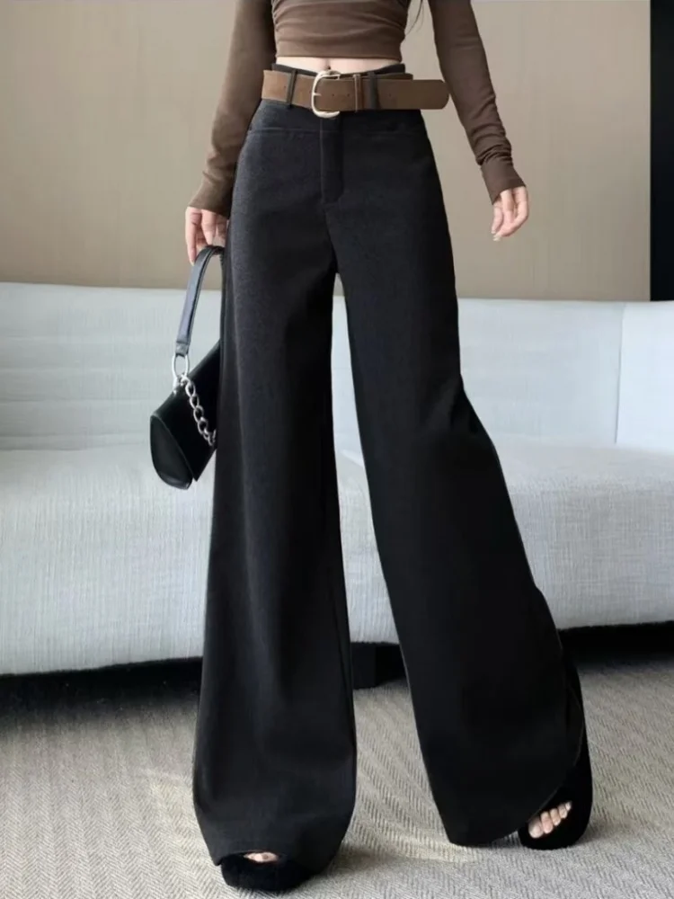 

Женские широкие брюки Bla: Новые повседневные прямые брюки свободного кроя с высокой талией для весны и осени