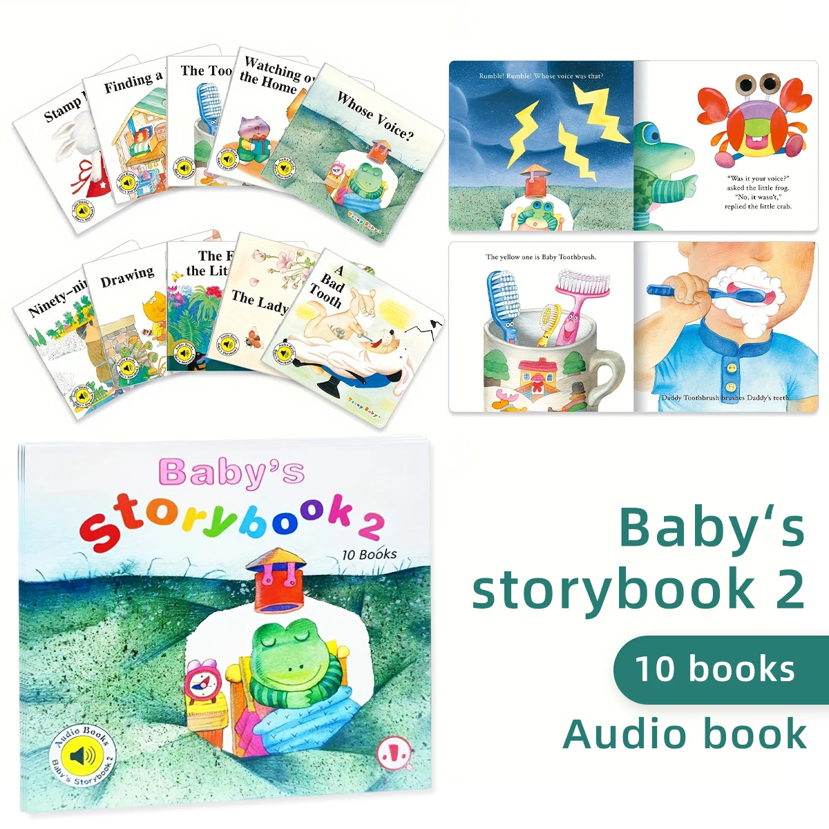 

【 Audio 】 Baby StoryBooks 2 - A Set of 10 Charming children's picture books. Children study English books and storybooks