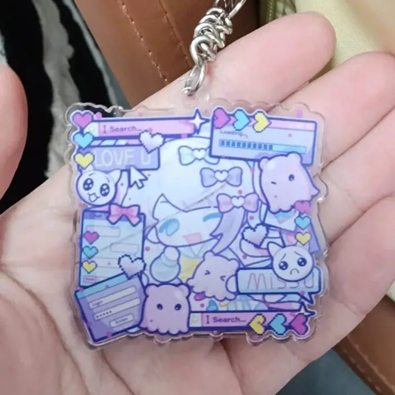 لعبة المحتاجة فتاة جرعة زائدة المطر Ame KAnge تأثيري المفاتيح Kawaii للجنسين الاكريليك كيرينغ مفتاح سلسلة حقيبة حلية الدعامة #6