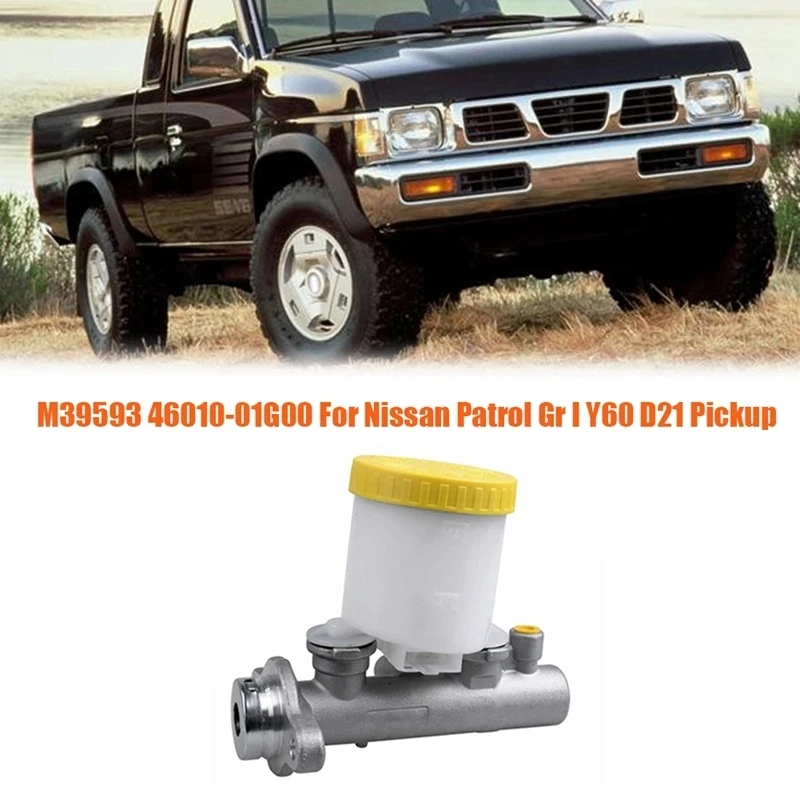 Car Brake Master Cylinder M39593 46010-01G00 For Nissan Patrol Gr I Y60 D21 Pickup 2.4L 3.0L RWD Engine 4601001G00 46010C8100