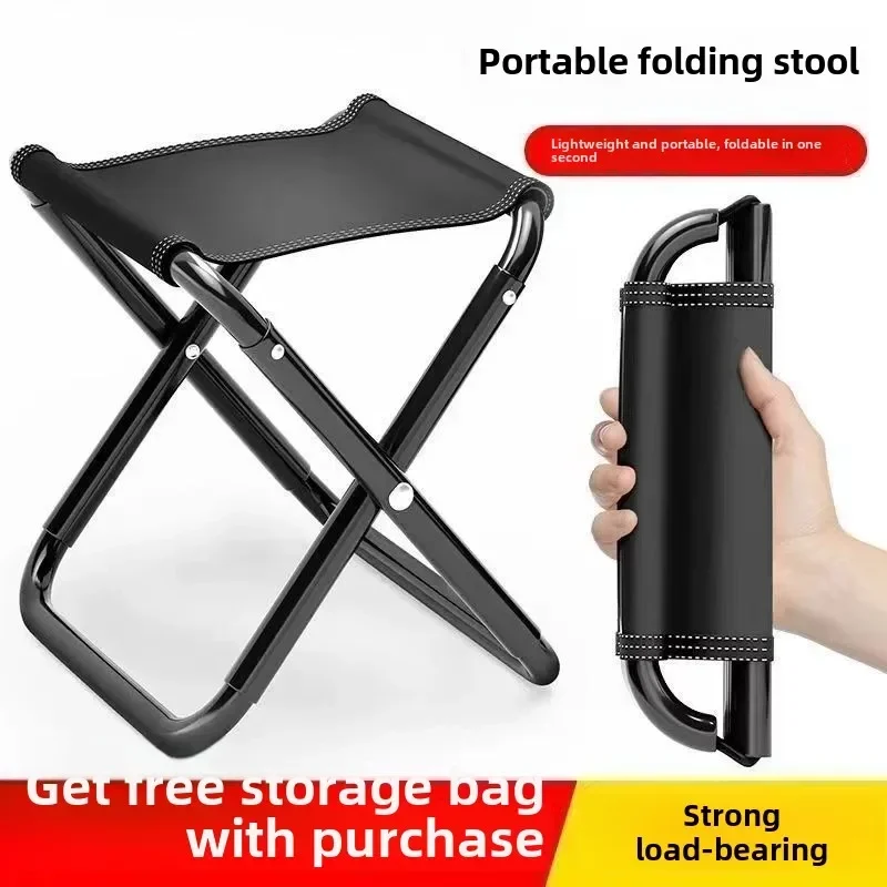Outdoor Folding Stool Portable Fishing Chair Ultra-light Camping Pony Stool Camping Chair Folding Chair