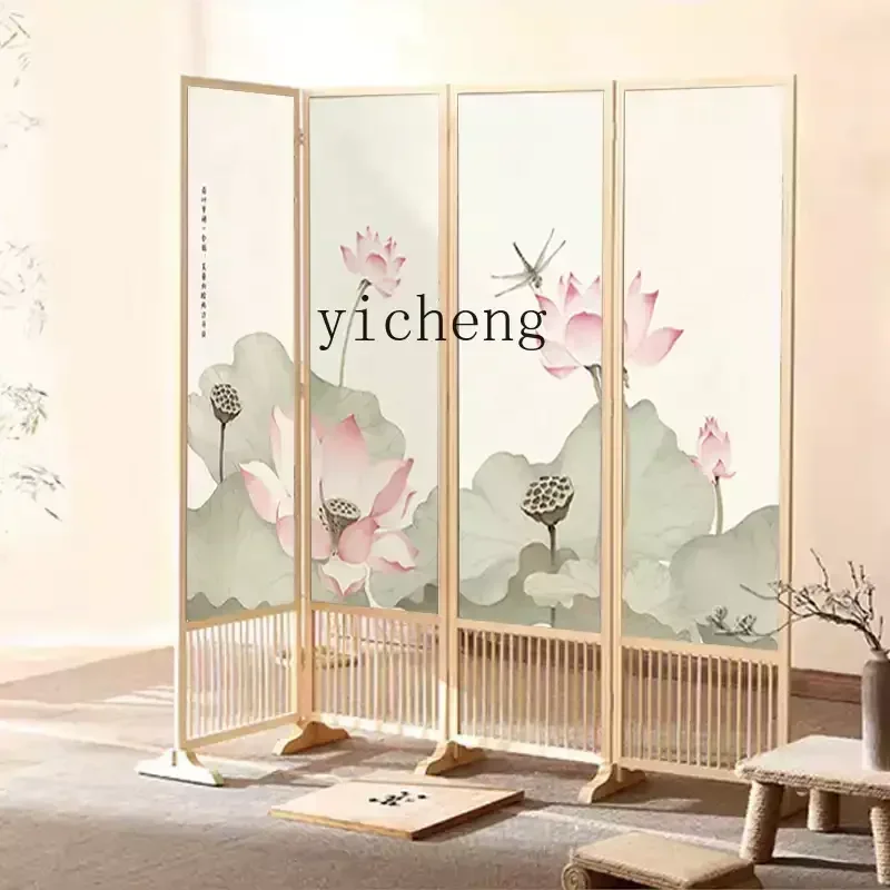 LYY   Chinese screen partition living room entrance door office tea room folding screen