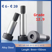 Grade 12.9 Hex Socket Shoulder Screws – Equal Head Stop Bolts, Precision Shoulder Fasteners M5 M6 M8 M10 M12 M16