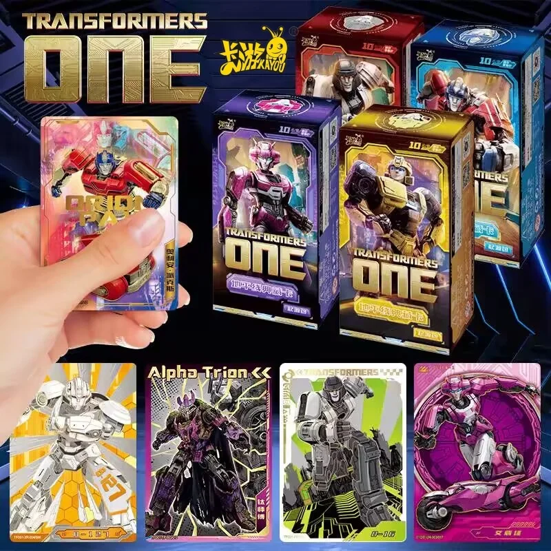 Original Kayou Transformers One Card Optimus Prime  Anime Character Peripheral Cards Limited Edition Card Children Holiday Gifts