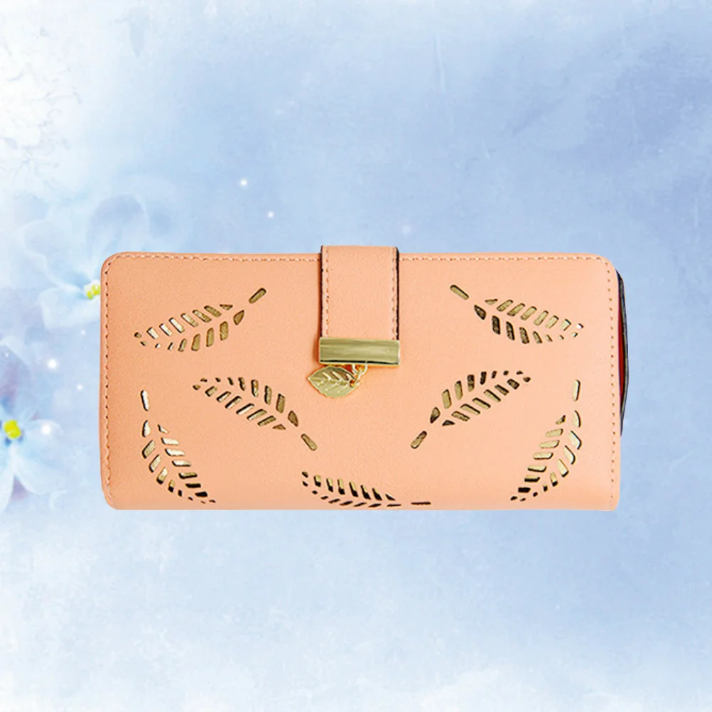 محفظة PU بسحاب قابلة للطي باللون الوردي، منظم محفظة للعملات المعدنية الصغيرة للنساء، حقيبة مريحة للتسوق المدرسي اليومي