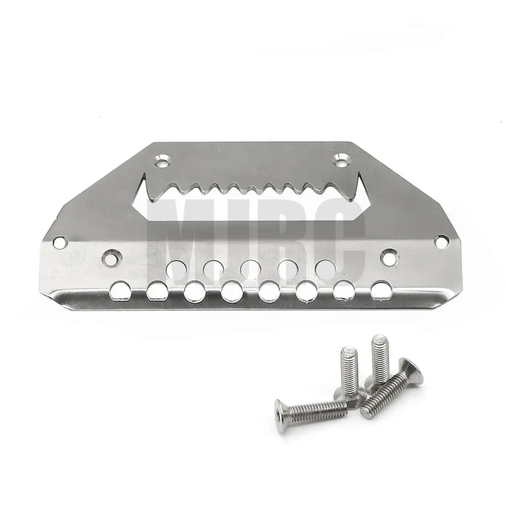 Metalen Rvs Front Chassis Armor Bescherming Plaat Voor 1/10 Rc Gevolgd Trax Trx-4 G500 Trx6 G63 Front Bescherming Boord