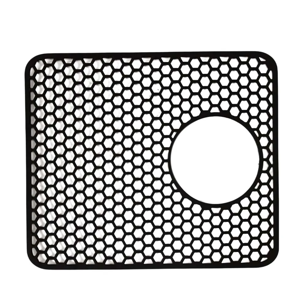 Compact Foldable Silicone Sink Mat for Easy Storage in Tight Spaces While Providing Reliable Protection for Sink Basin