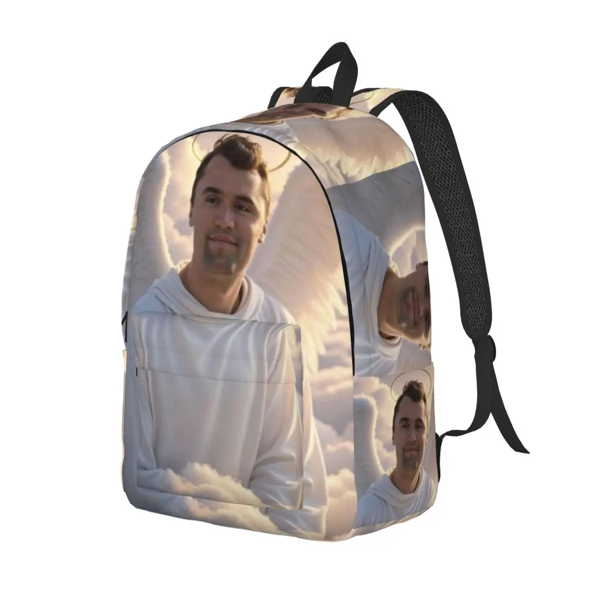 Charlie Kirk Angelic Advocate Backpack for Men Women Cool High School Work Daypack Laptop Computer Shoulder Bag Gift