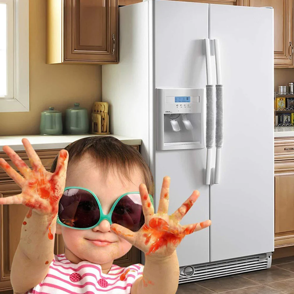

2Pcs Kitchen Appliance Refrigerator Door Handle Protector Covers Fridge Oven Handle Multi-Use Protective Cover