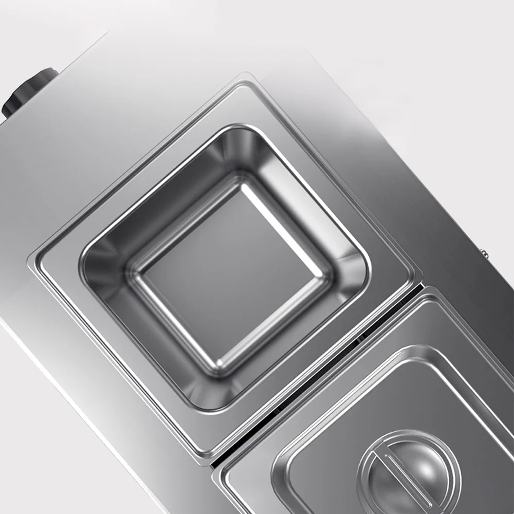 Olla calefactora de Chocolate de doble cilindro, estufa de fusión de Chocolate comercial, procesador, horno de fusión de Chocolate