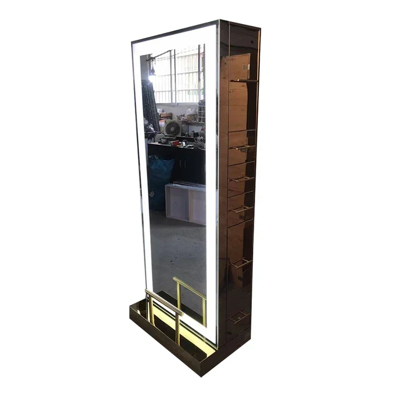 Classic Stainless Steel Mirror for Commercial Use Space Saving Modern Design Reinforced Frame Reliable Performance