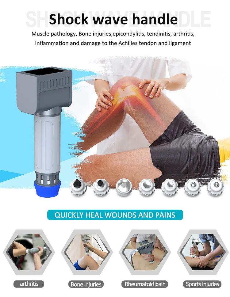 New shock wave ultrasonic vibration therapy device promotes bone healing and metabolism shockwave relieves pain massage tecar