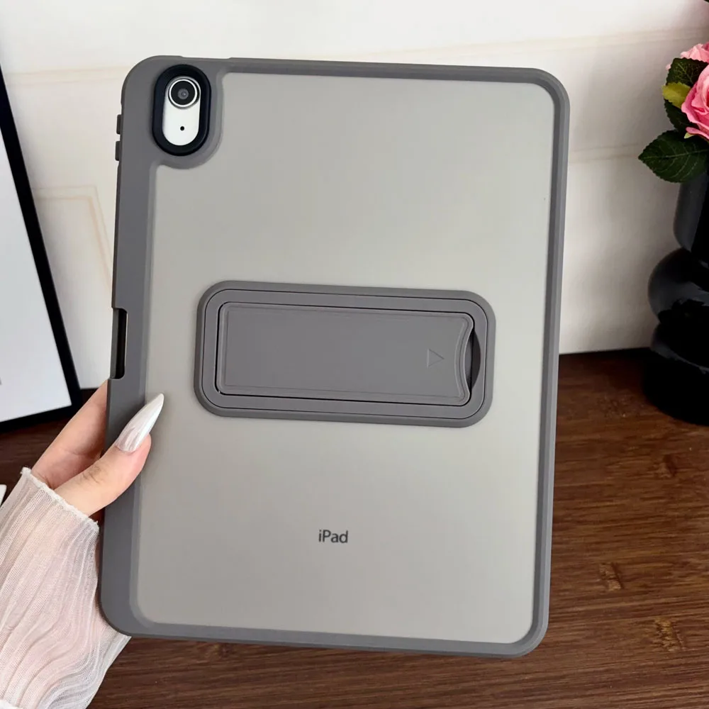 Stand Tablet Case For iPad A19 A16 12th 11th 10th Gen 2026 2025 2022 10.9" 11" Anti‑Drop Shockproof Protective Shell Cover