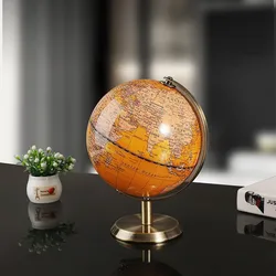 Retro Globe Decorations, Creative Globe Light, Luxury Display Styling, Vintage Family Wine Cabinet Decoration, Bookcase Decorati