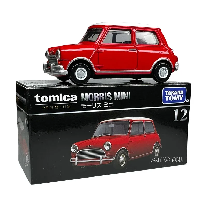 TAKARA TOMY TOMICA diecast alloy model Black Box TP12 Morris MINI Mini First return, Children\'s Day gift toy for boys.