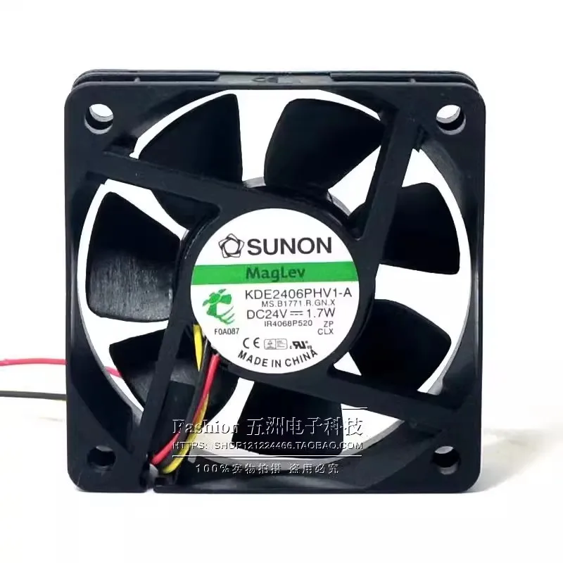 

Original 6CM 60 * 60 * 15MM KDE2406PHV1-A 24V 1.7W frequency converter Cooling fan
