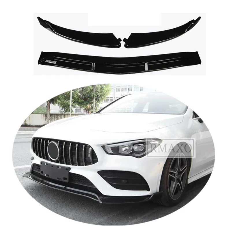 For Mercedes-Benz W118 CLA front Bumper Diffuser Bumpers Protector For 2020 CLA180 200 Body kit bumper Before Rear lip spoiler