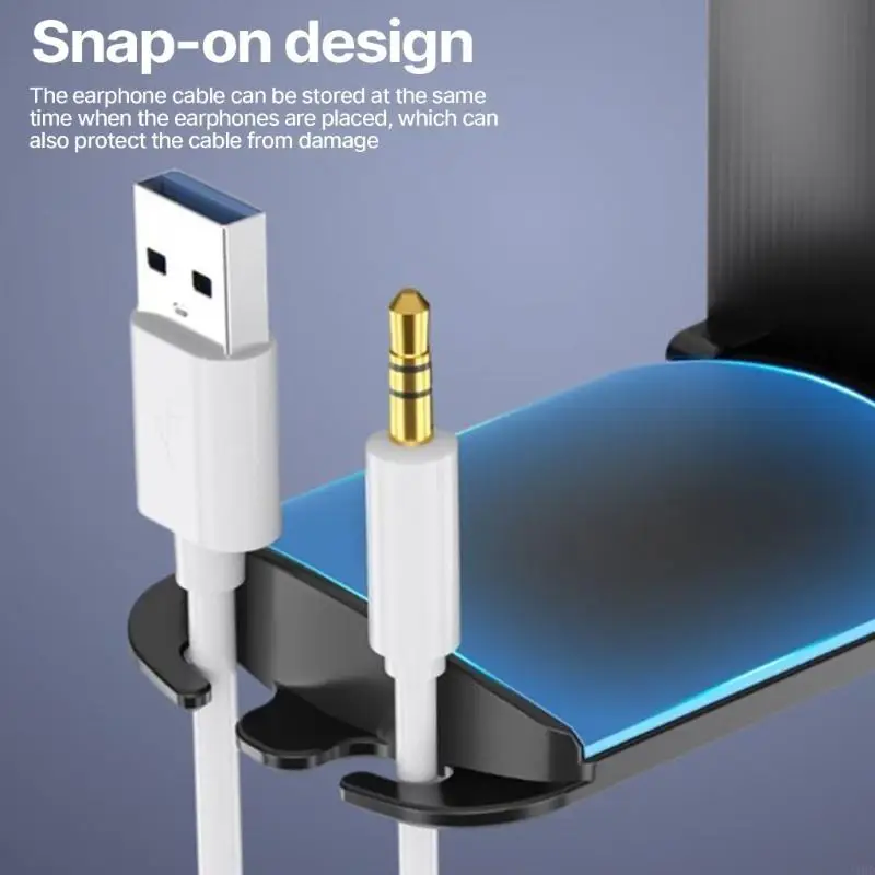 J1HD 접이식 헤드폰 홀더 벽 마운트 행거 디스플레이 랙 창조적 인 컴퓨터 e 스포츠 이어폰 헤드셋 스탠드