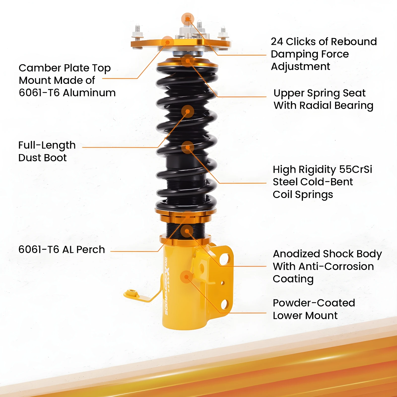 

MaXpeedingrods Coilovers 24-Step Damper Kit for Subaru BRZ for Scion FR-S 12-20