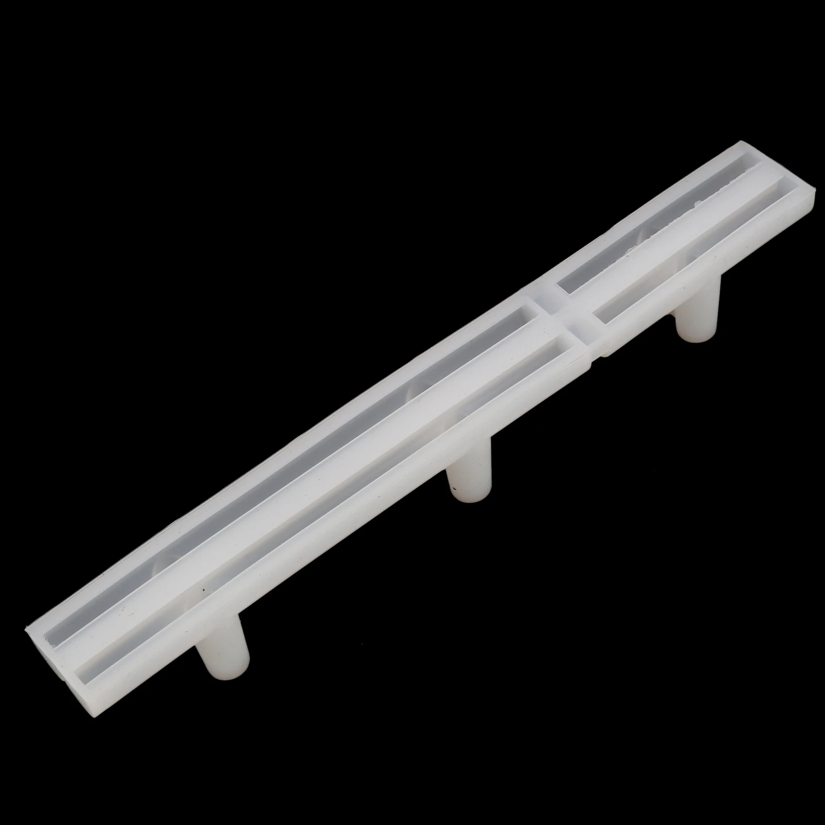 

B18B 4 Set Tray Handle Resin Mold, Silicone Epoxy Casting Mold for DIY Cabinet Door Handles, Drawer Bar Pulls, Afrt Crafts