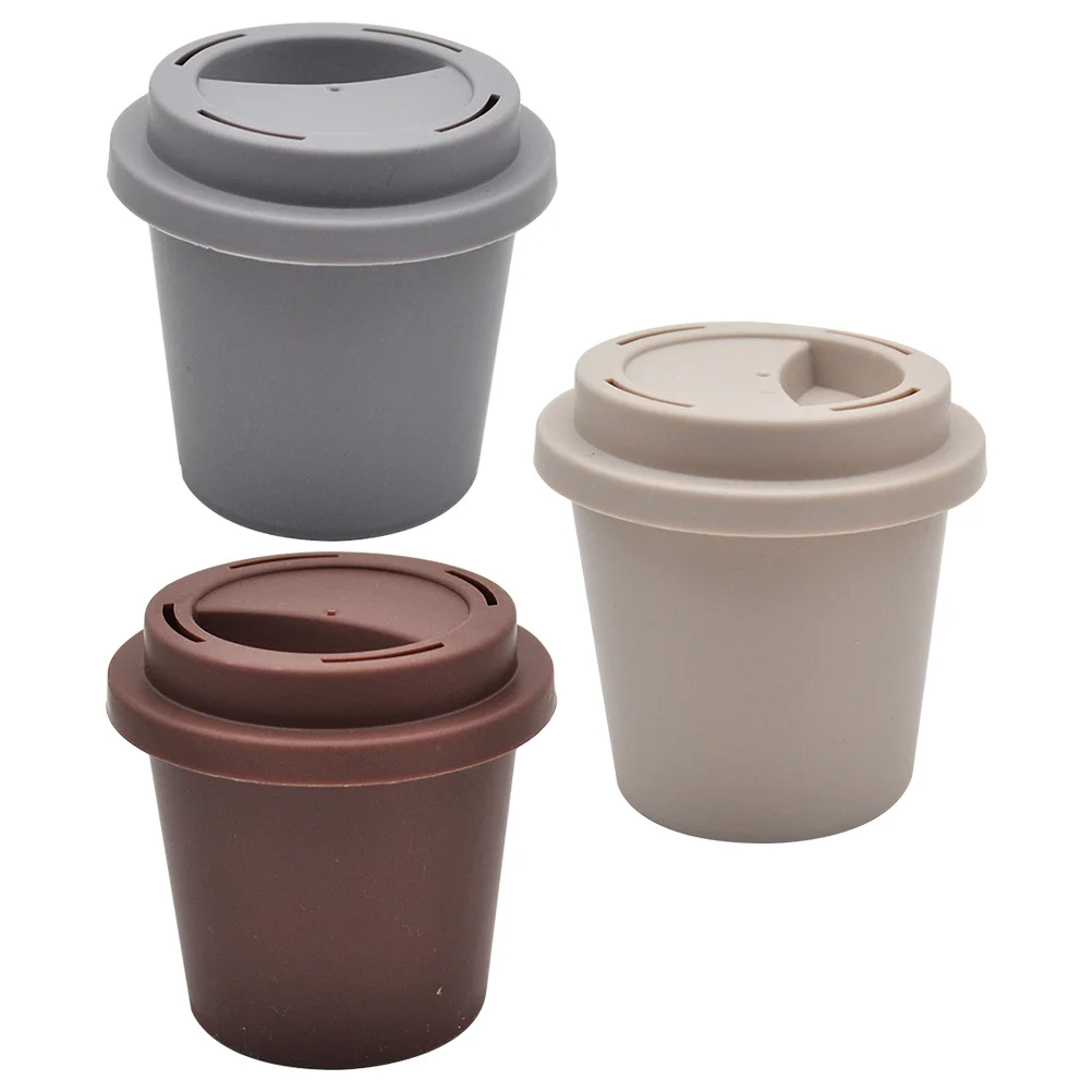 3Pcs Kaffee Tasse Falsche Wimpern Box Wimpern Lagerung Container Tragbare Make-Up Liefert Langlebige Verpackung Fall Make-Up Zubehör Box