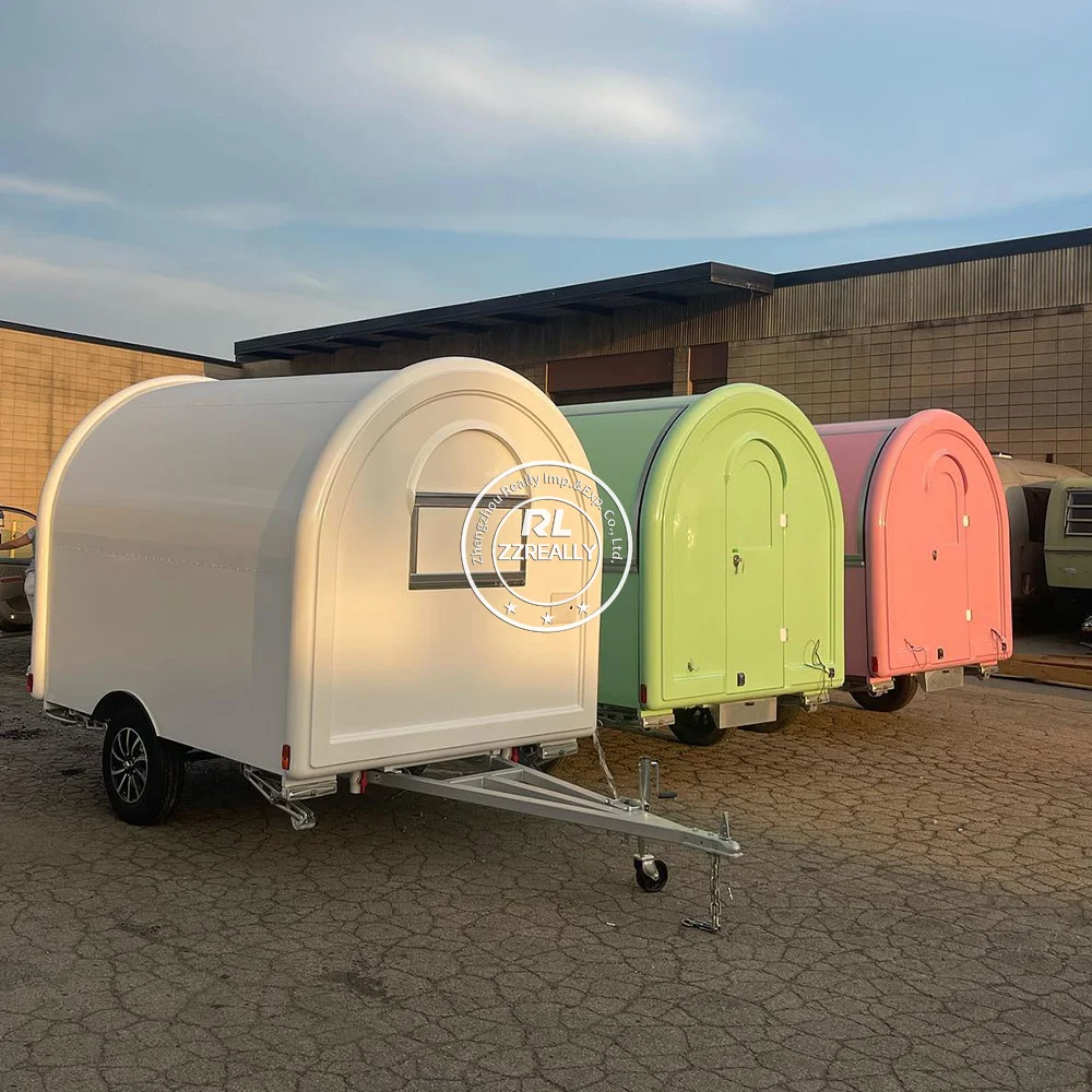 2024 Ice Cream Fully Equipped Food Cart With Full Kitchen Mobile Food Truck Coffee Mobile Coffee Cart Pizza Kiosk