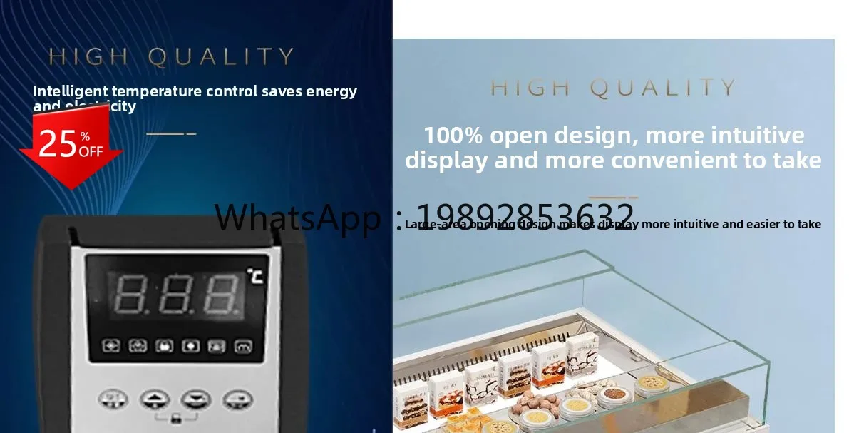 

Fruit Fishing Fresh-keeping Cabinet Refrigerated Cabinet Dessert Sushi Open Sandwich Cabinet