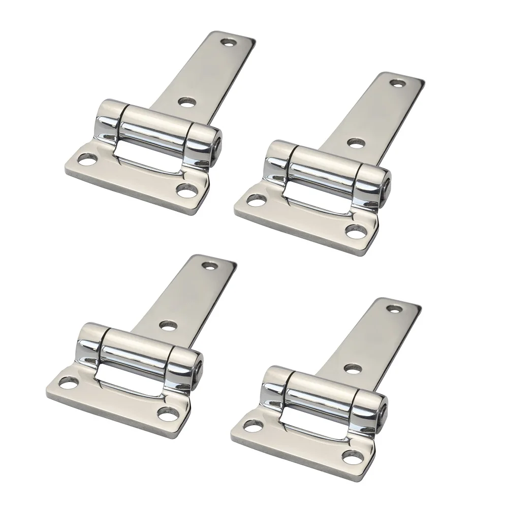 Mirror 304 Stainless Steel 135mm T Hinge Heavy Duty Marine Boat Yachts Hardware Stainless Steel Door Hinges For Container