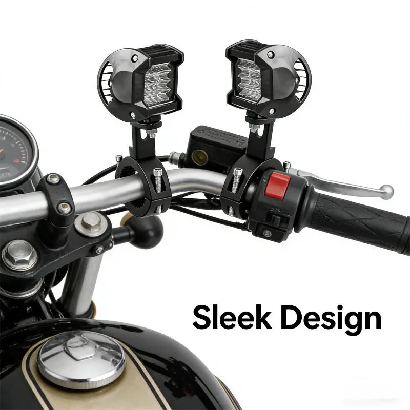 S/L Fork Mount Holder Bracket Motorcycle Fog Light Extension Universal for Auxiliary Headlight & Spotlight Support Accessories