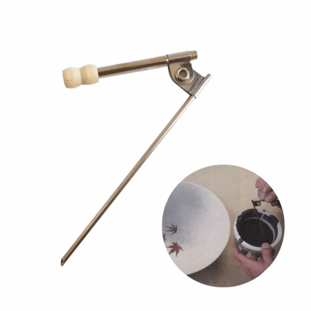 90° Foldable Partial Glaze Blower Stainless Steel Coloring Function Pottery Glaze Tool Spray Tube Handmade Glaze Spray Tube