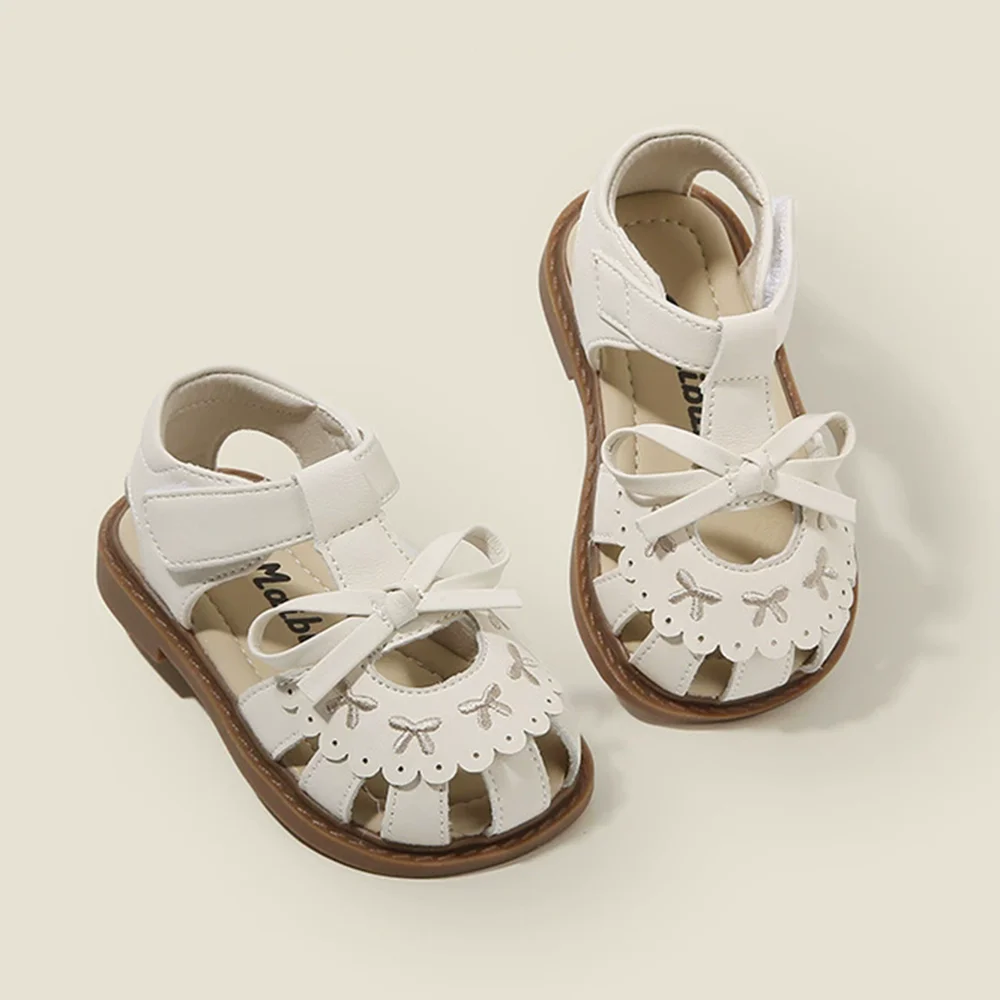Girls' small leather shoes baby shoes, summer children's walking shoes, girls' baby sandals, princess anti-slip children's shoes