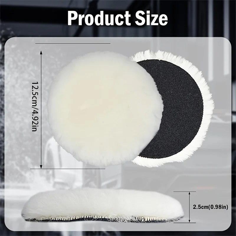 8Pcs 5 Inch Polishing Buffing Pads Car Polisher Disc Compatible With Rotary & Random Orbital Sander Polishing Kit Auto Cleaning