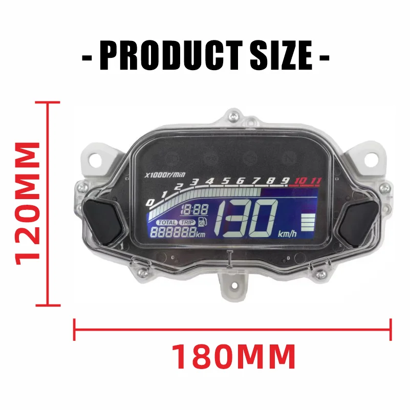 Digital Motorcycle Multifunctional Speedometer Dashboard Mileage Oil Level Indicator Gauge For Honda CG150 CG160 Titan