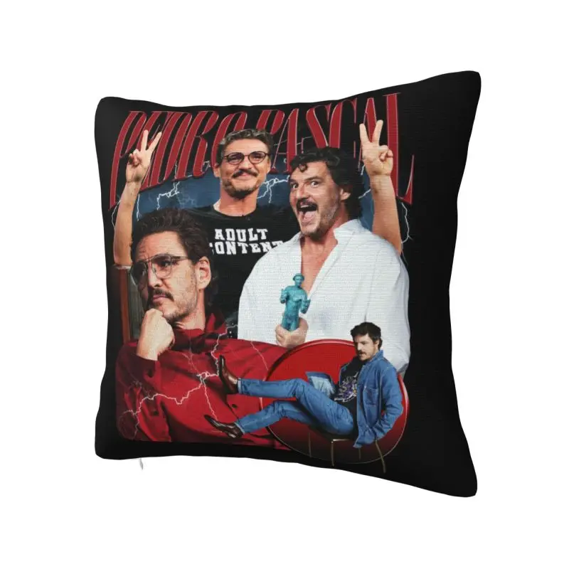 Nordic Pedro Pascal Bootleg Print Throw Pillow Covers Home Decor 3D Printed Sofa Chair Cushion Cover Polyester Soft Pillowslip