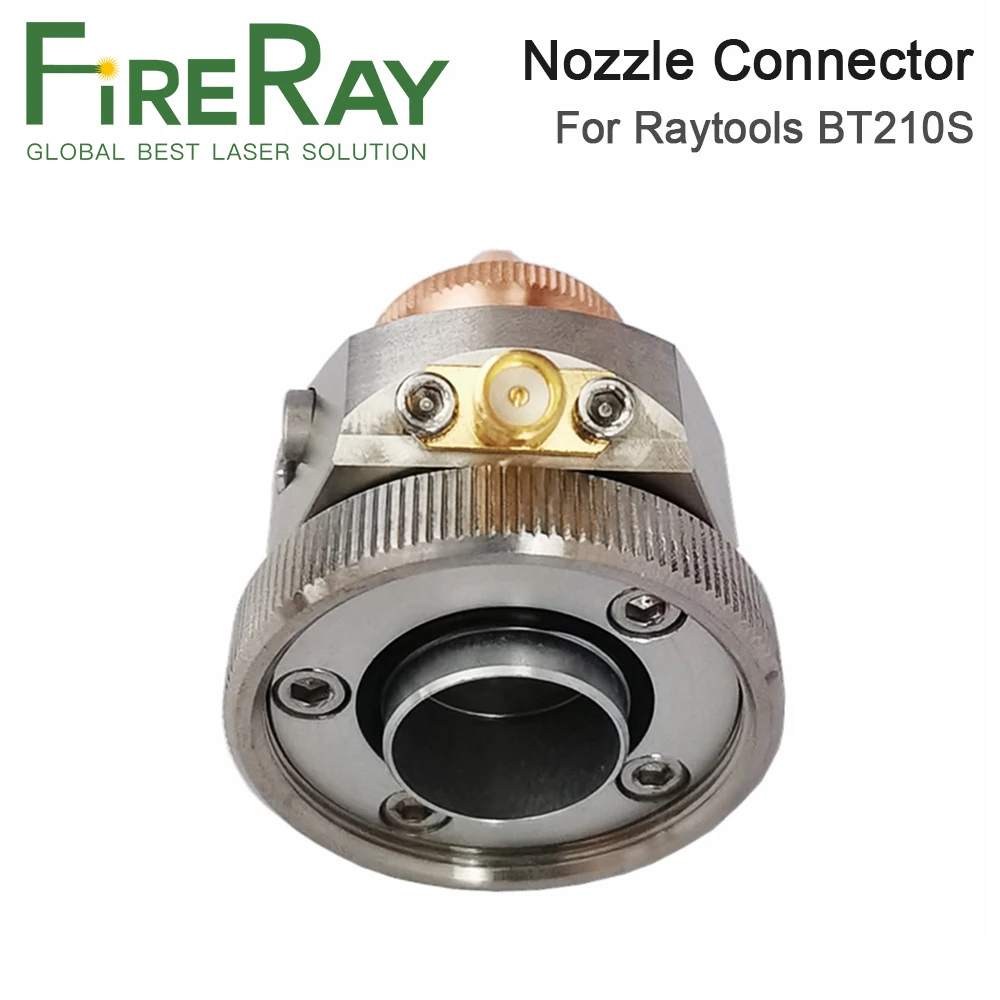 FireRay Raytools cabezal de corte láser de fibra BT210 BT210S, Conector de boquilla, soporte de boquilla, pieza para máquina de corte de Metal de fibra