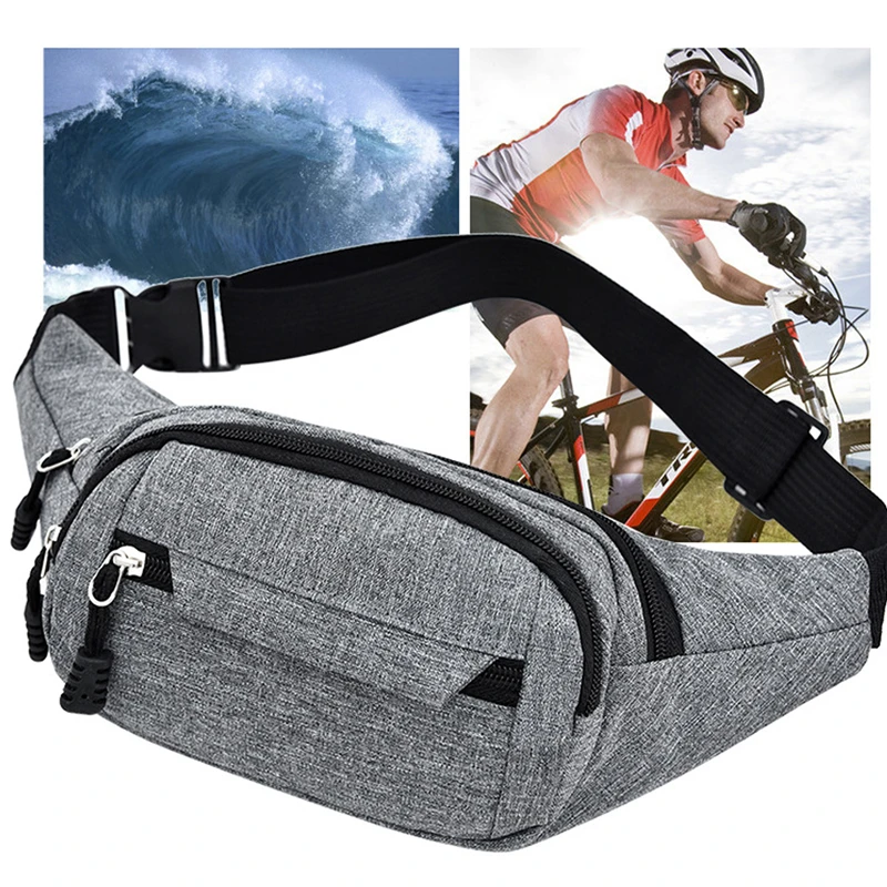 Monocromático Fanny Pack para homens e mulheres, corrida, bolsa de ciclismo, cinto, viagens ao ar livre, corrida, caminhadas, bolsa de fitness