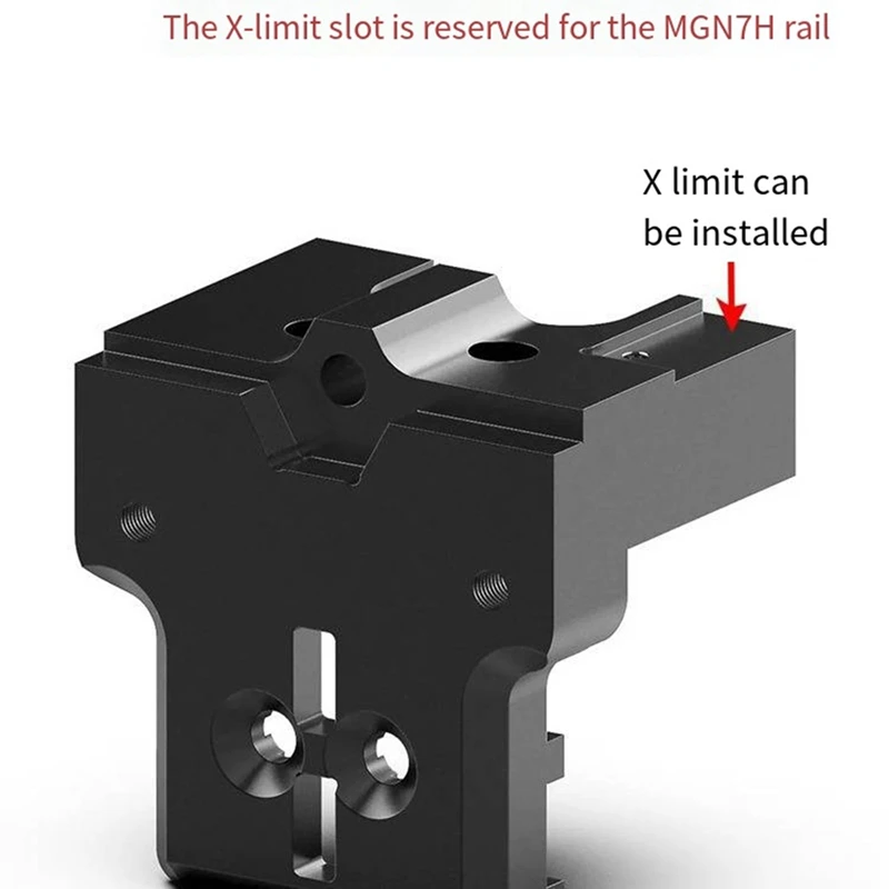 For Voron 0.2 V0.2 3D Printer Metal Aluminum CNC Direct Drive MGN7H X Carriage For Mini Stealthburner Extruder