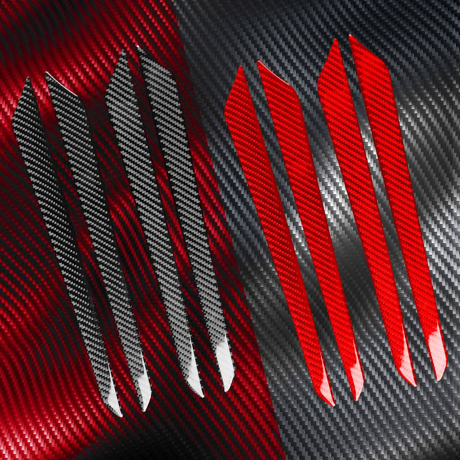 Real Soft Carbon Fiber For Maserati Giboli  2014–2022 Car Door Inner Panel Trim Customizable Car Sticker Interior Accessories