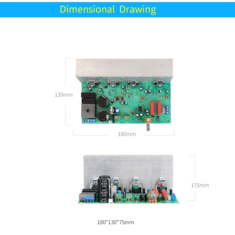 UNISIAN 200W TDA7294 Audio Amplifier Board 2.0 Channel BTL 200W+200W Class-AB High Power Amplifiers