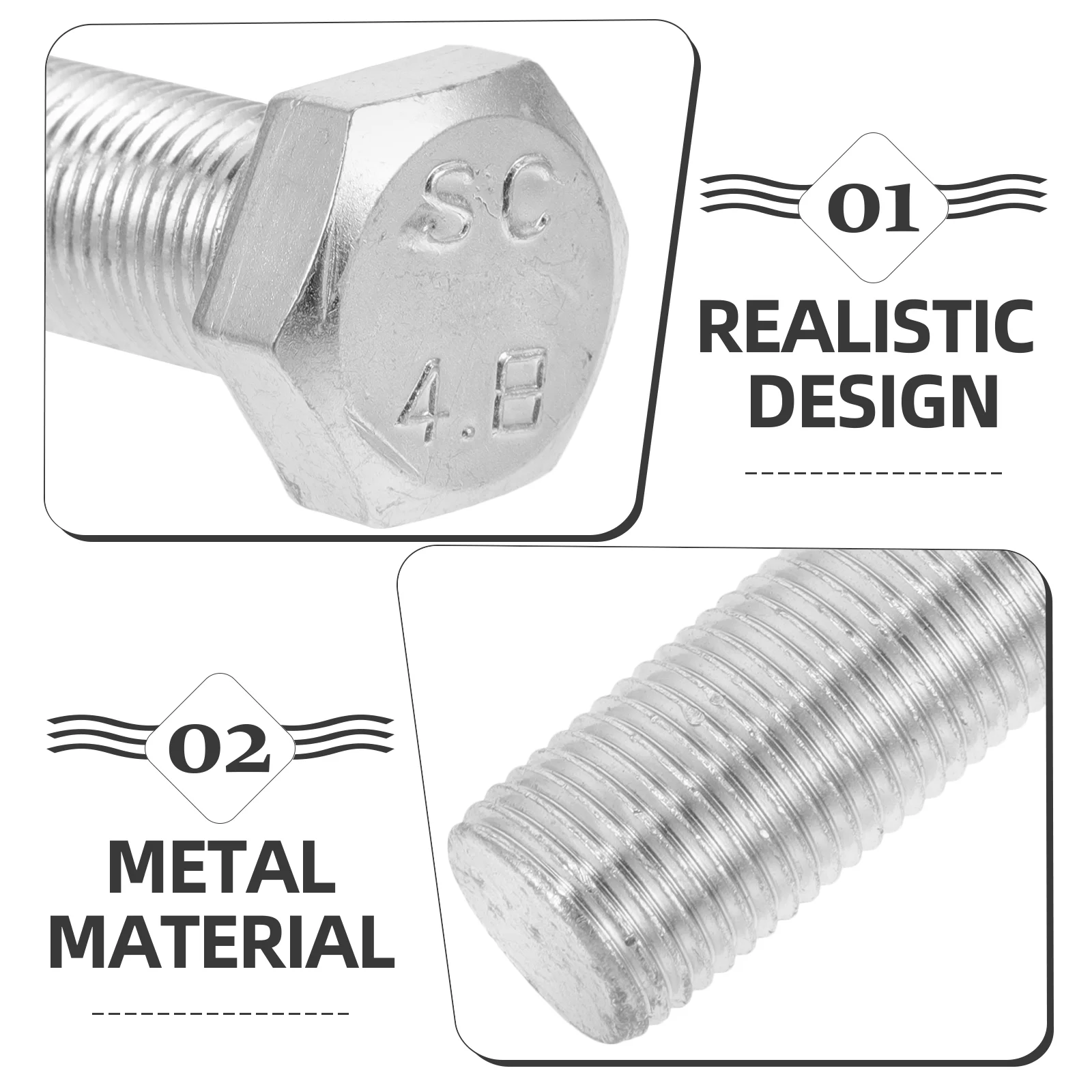 Contenedor de pastillas, tanque de almacenamiento al aire libre, botella oculta en forma de tornillo, ocultador de Metal para llaves, oficina de Camping plateada