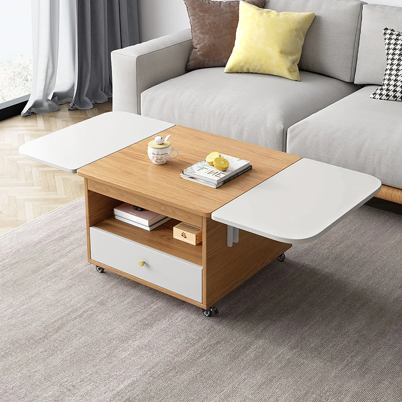 Folding coffee table dining table dual-purpose modern simple small apartment living room furniture Nordic home multi-functional