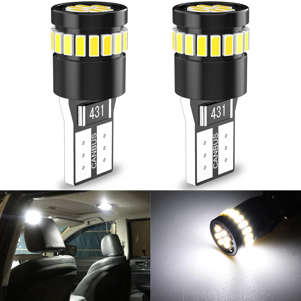 2pcs W5W T10 LED Canbus bubls 168 194 led Clearance Parking Lights Bulbs For Mercedes Benz W203 W205 W210 W212 W221 W124 W163 A