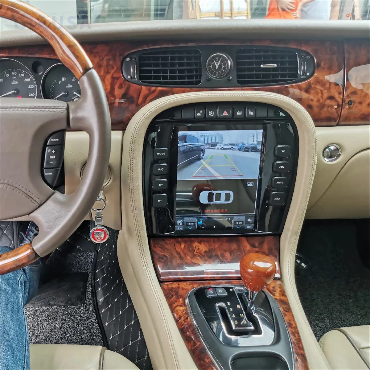 Para Jaguar S-type 2004 - 2005 Android 14 Radio de coche reproductor Multimedia Auto Audio estéreo Gps unidad principal de navegación inalámbrico Carplay