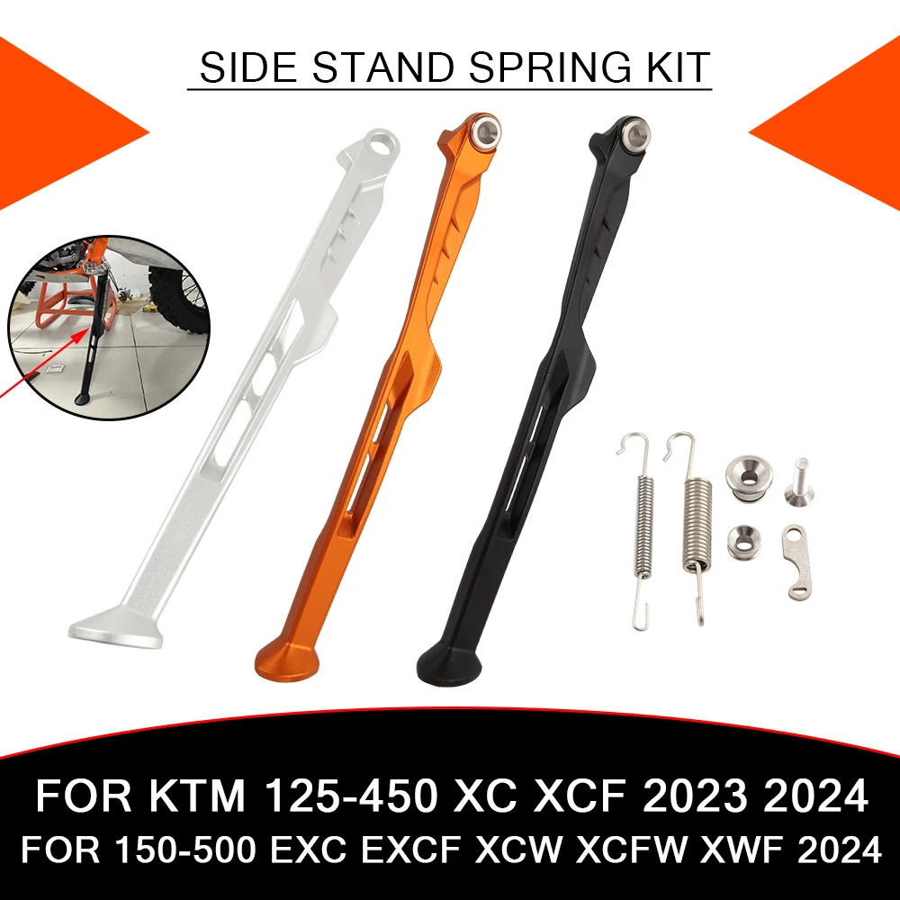 

Для KTM EXC300 EXC EXCF XCW XCF-W XC XCF XWF 125 150 250 300 350 450 500 2023 парковочная боковая подставка с подставкой